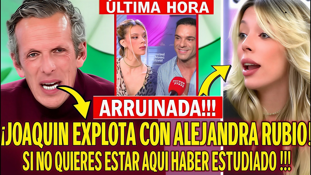 💥¡SE HA LIADO! CON ALEJANDRA RUBIO se la CARGAN EN DIRECTO TRAS GRAVES ATAQUES a ANTONIO ROSSI