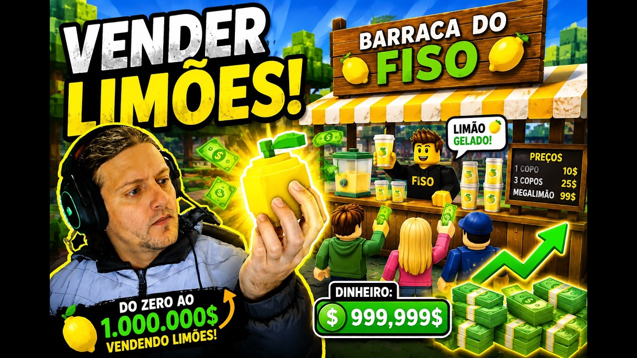FIQUEI RICO VENDENDO LIMÕES NO ROBLOX! 💰
