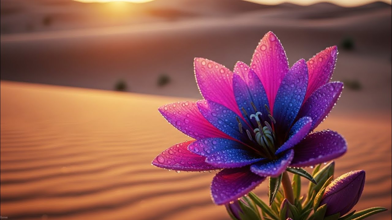 2 Hours Desert Bloom ASMR 🌸 | Rare Flower Opening in Slow Motion | Deep Calm & Relaxation