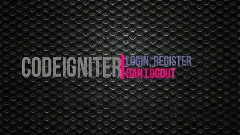 membuat login,register,dan logout dengan codeigniter v3