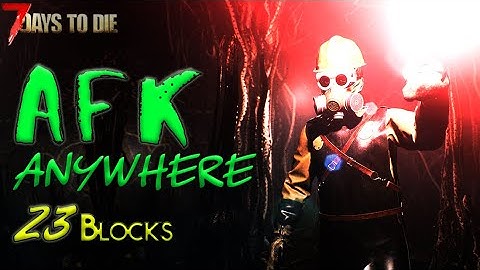 AFK Horde Base ANYWHERE! Build in 3 MINUTES with ONLY 23 Blocks! | 7 Days to Die A20
