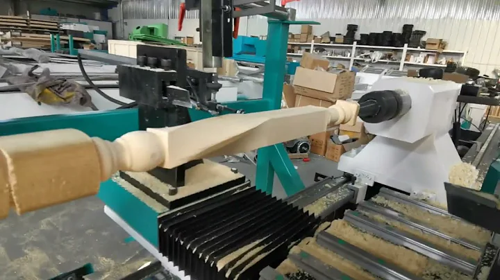 STL2530A-4T Multi-Functional CNC Wood Lathe with Automatic Loading System