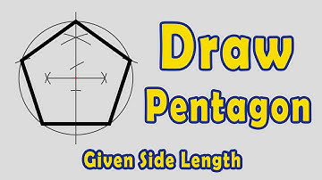 How to Draw Pentagon given Side Length ( Method 2 )