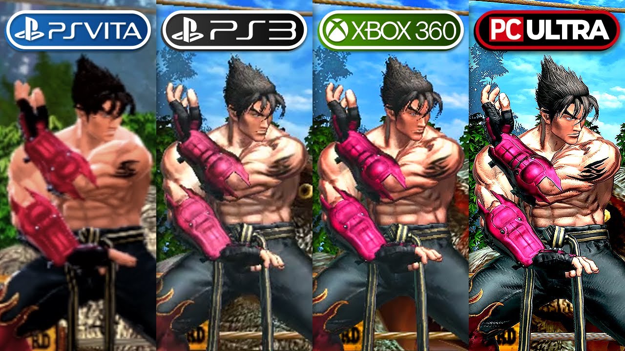 Street Fighter X Tekken (2012) PS Vita vs PS3 vs XBOX 360 vs PC