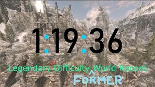 [WORLD FIRST SUB 1:20] Skyrim - Legendary Difficulty Glitchless Speedrun