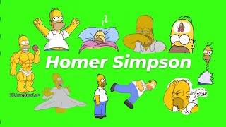 Animated Homer Simpson GIF Green Screen Pack (Free Download)