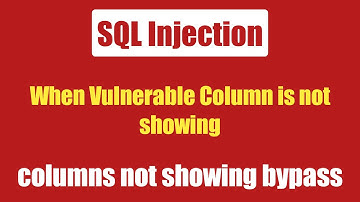 When vulnerable column is not showing || SQL Injection || Website Hacking using Manual SQLi