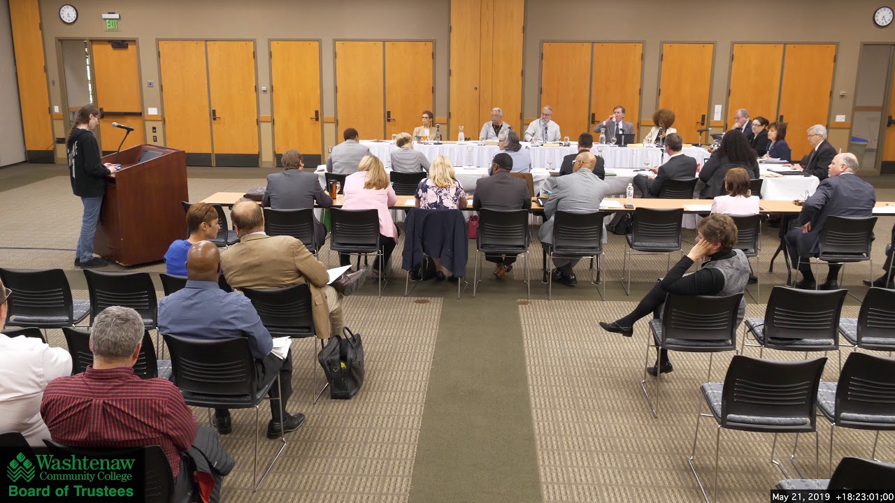 2019 05 21 WCC Board of Trustees regular meeting