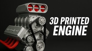 3d printed V8 engine (assembly video) #3dprinted @DarkDragonWing #trending
