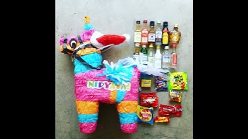 Boozy stop motion - here’s what comes with your NIPYATA! Booze-Filled Piñata. Everything you need.