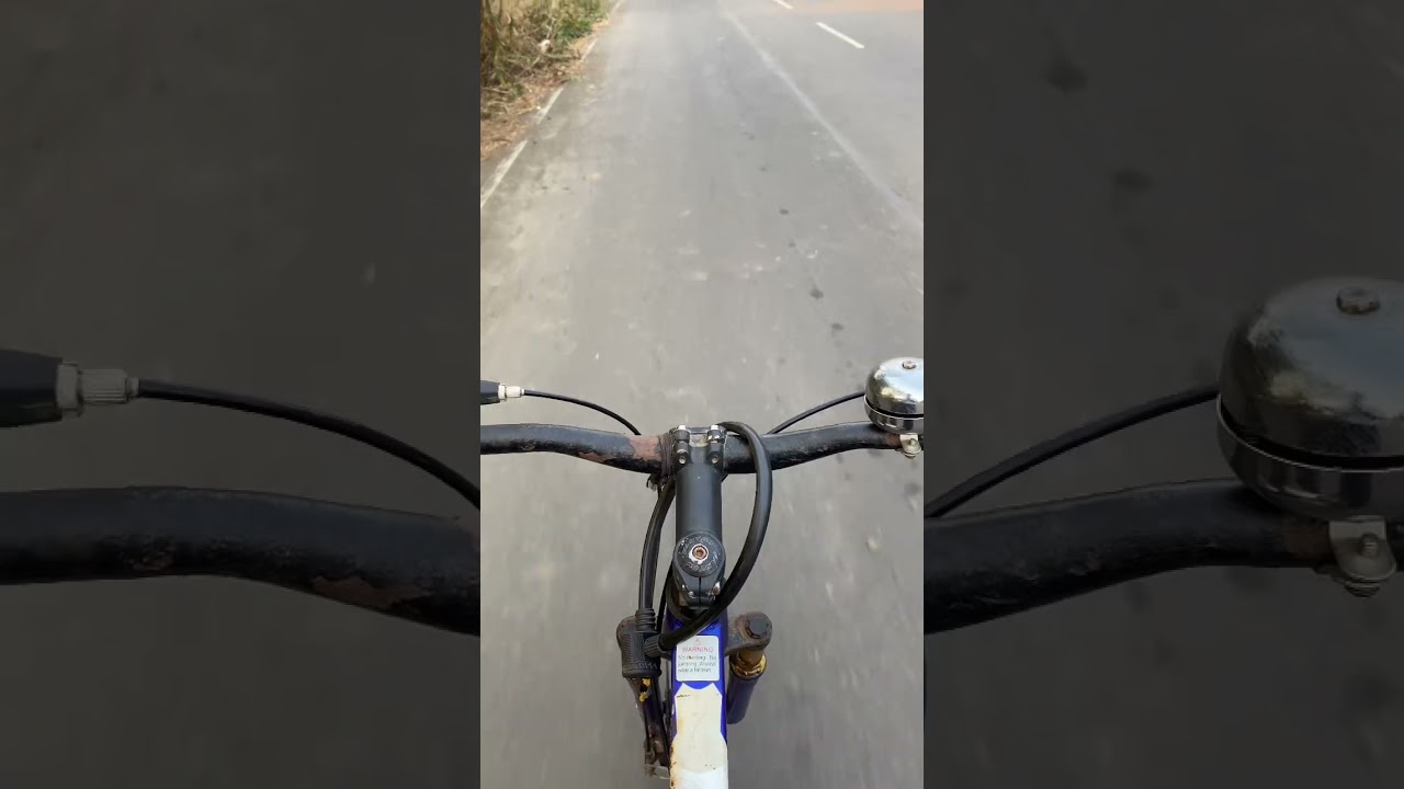 Riding cycle in beautiful nature 
