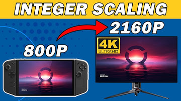 Legion Go - Integer Scaling 800P to 2160P Test on External Monitor 4K Ultra HD