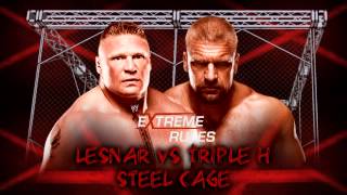 Extrem Rules 2013 - Brock Lesnar vs Triple H Steel Cage Match