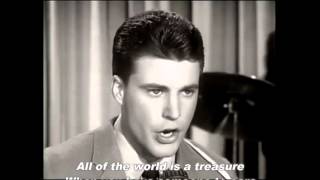Ricky Nelson Young World (Lyrics on screen).