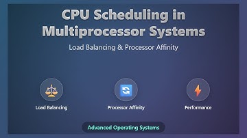 CPU Scheduling in Multiprocessor Systems: Load Balancing & Processor Affinity