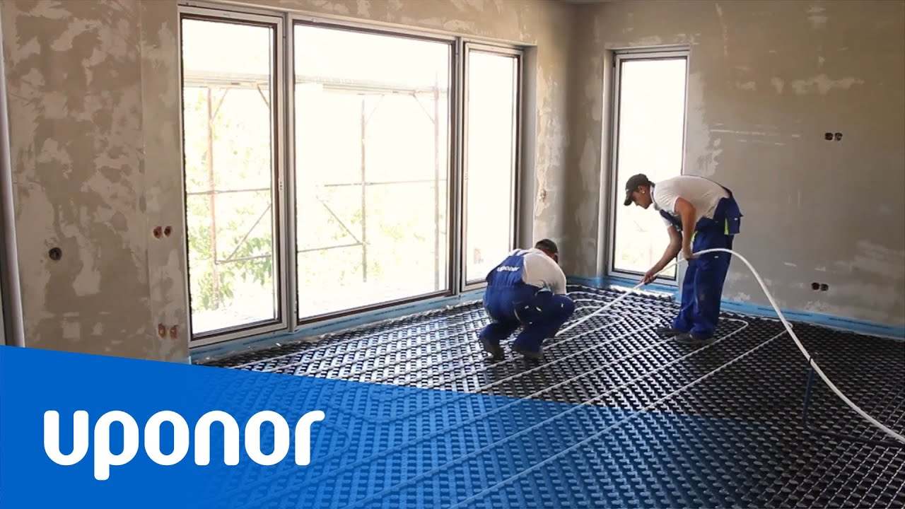 Uponor Tecto: gyorsan telepíthető pogácsás padlófűtés rendszer