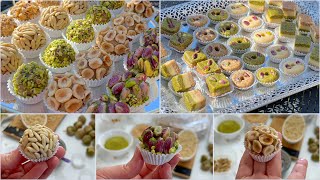 حلويات العيد  التونسية بطريقة المحترفين لوز و فستق و بوفريوة ??????????