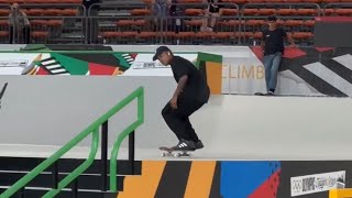 Olympic Skateboarding Semi-Final Series. Nyjah Huston, Felipe Gustavo, Shane O'Neill