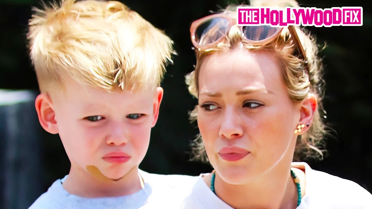 Hilary Duff Gets Mad & Goes Off On Paparazzi While Out To Lunch With Her Son Luca Comrie In WeHo, CA