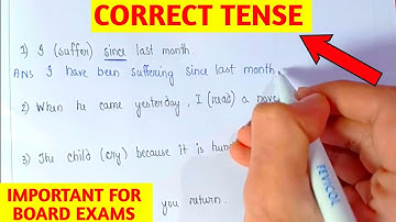 Correct Tense Questions and Answers ll SEBA II AHSEC