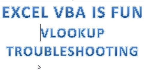 Excel VBA Tips n Tricks 33   VLookup Troubleshooting in VBA   User Q n A