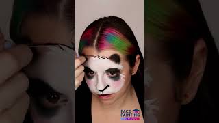 Cute &amp; Easy Panda face paint tutorial #shorts