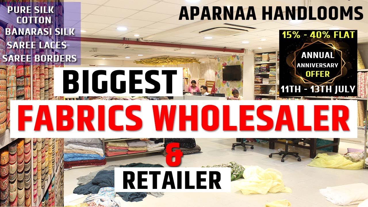 Biggest Fabrics ( Art / Pure ) Dupatta, Laces, Borders Wholesaler and Retailer in Kolkata