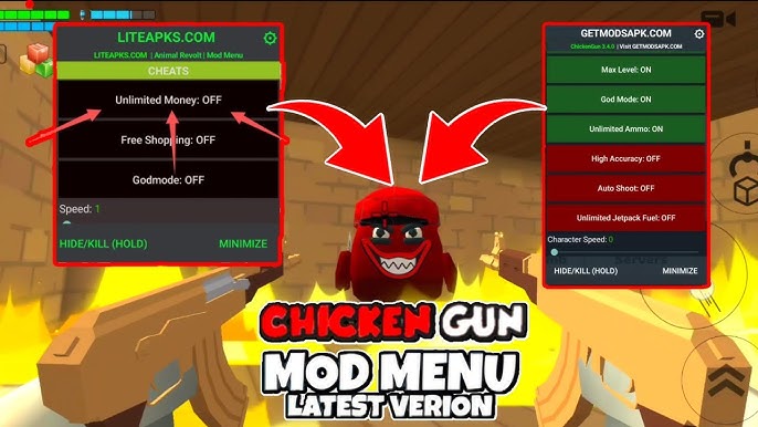 chicken gun menu mod 3.7.01 Apk