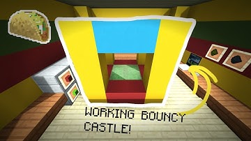 🌮Minecraft PE: How to make a working bouncy castle