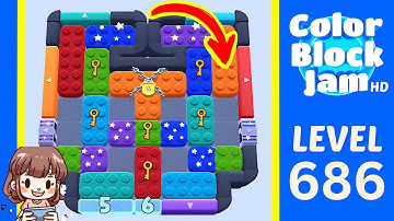 Color Block Jam Level 686 Solution Walkthrough