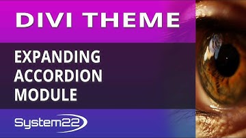 Divi Theme Expanding Accordion Module