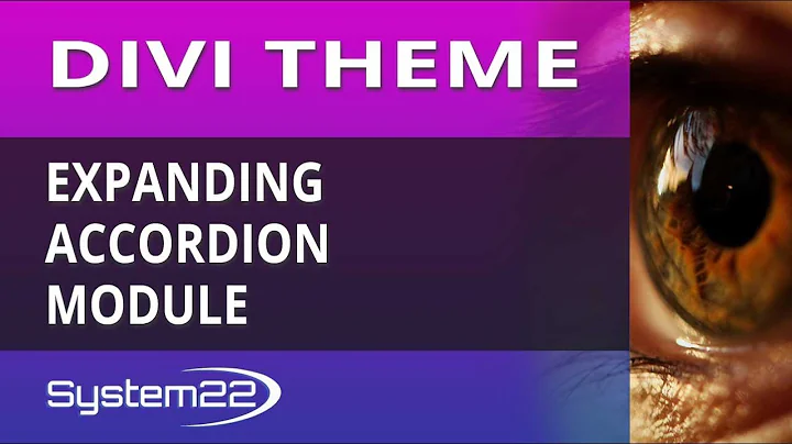 Divi Theme Expanding Accordion Module