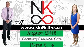 NYS Geometry – COMMON CORE – Regents August 2016 Parts 2 - 4