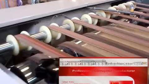 Single Facer Line with Sheet Return Stacker