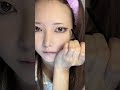 韓国で今富江が人気だと聞いて久しぶりに本気の富江メイク💜🖤眉毛撮り忘れた〜！！！！#メイク#変身#富江#富江メイク#토미에#토미에메이크업