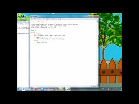 VPython 1; Bouncing Ball Animation