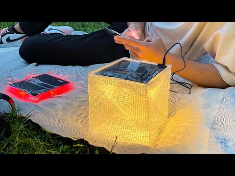 MEGAPUFF - A Versatile Solar-Powered Light That Charges Your Phone and Folds Flat for Travel