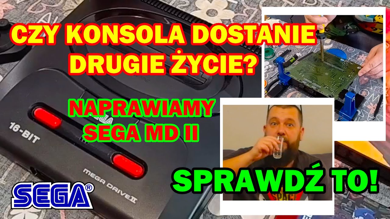 🪛SEGA MEGA DRIVE II - Naprawa. Jak się uda, to co dalej? Oglądaj film koniecznie do końca! :)