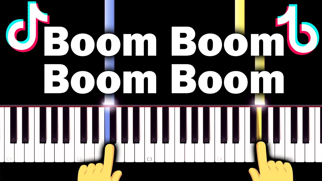 Boom, Boom, Boom, Boom MEME Song EASY Piano tutorial YouTube