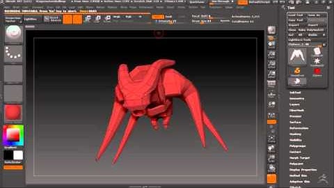 Zbrush Low poly Creature