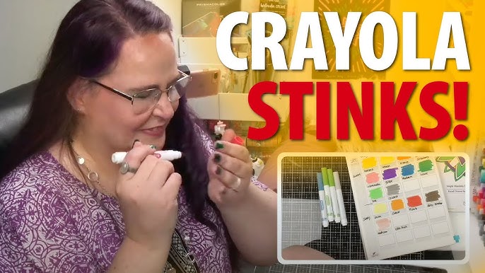 64 Pip Squeak Crayola Skinnies Markers: Swatches, Review and