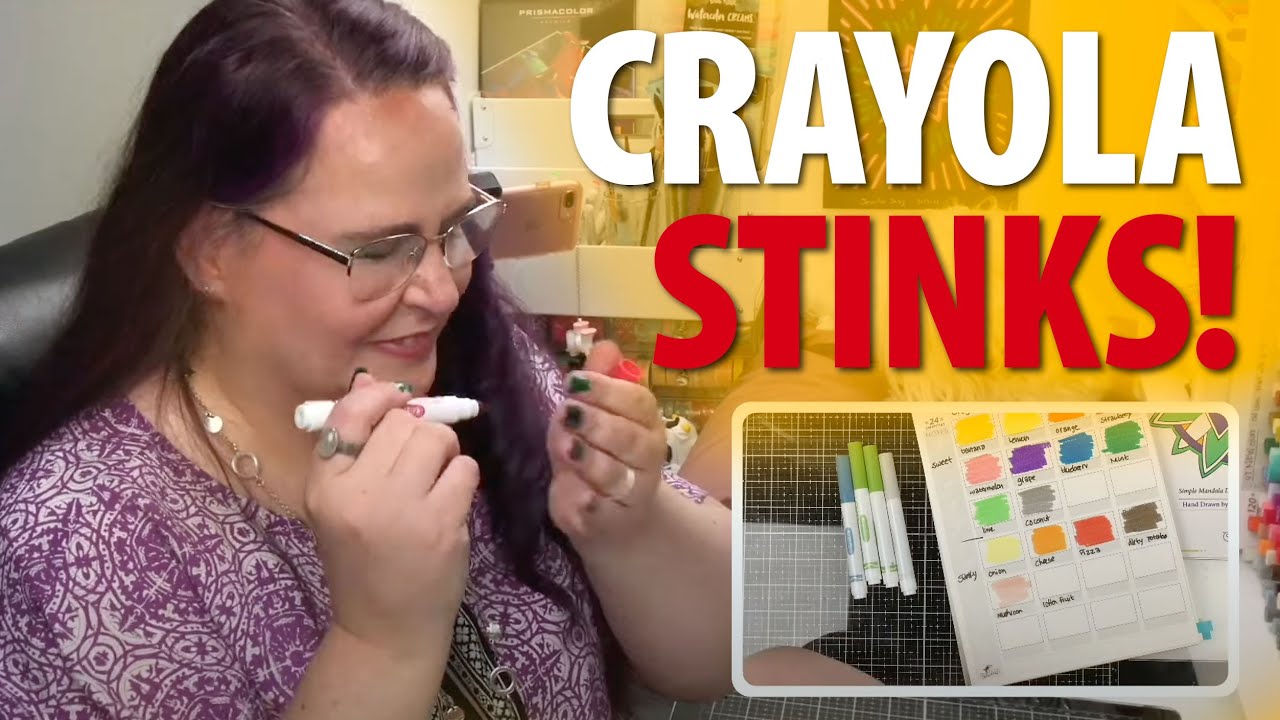 CRAYOLA STINKS! Smelling Crayola Silly Scents Markers 