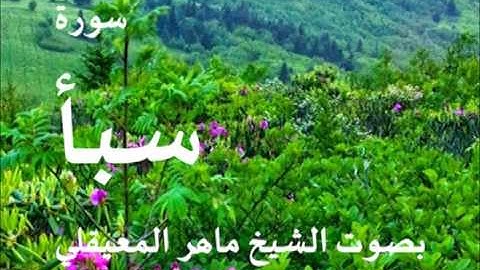 سورة سبأ بصوت الشيخ / ماهر المعيقلي 34