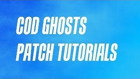 Operation/patch tutorial (The Imploder) COD Ghosts