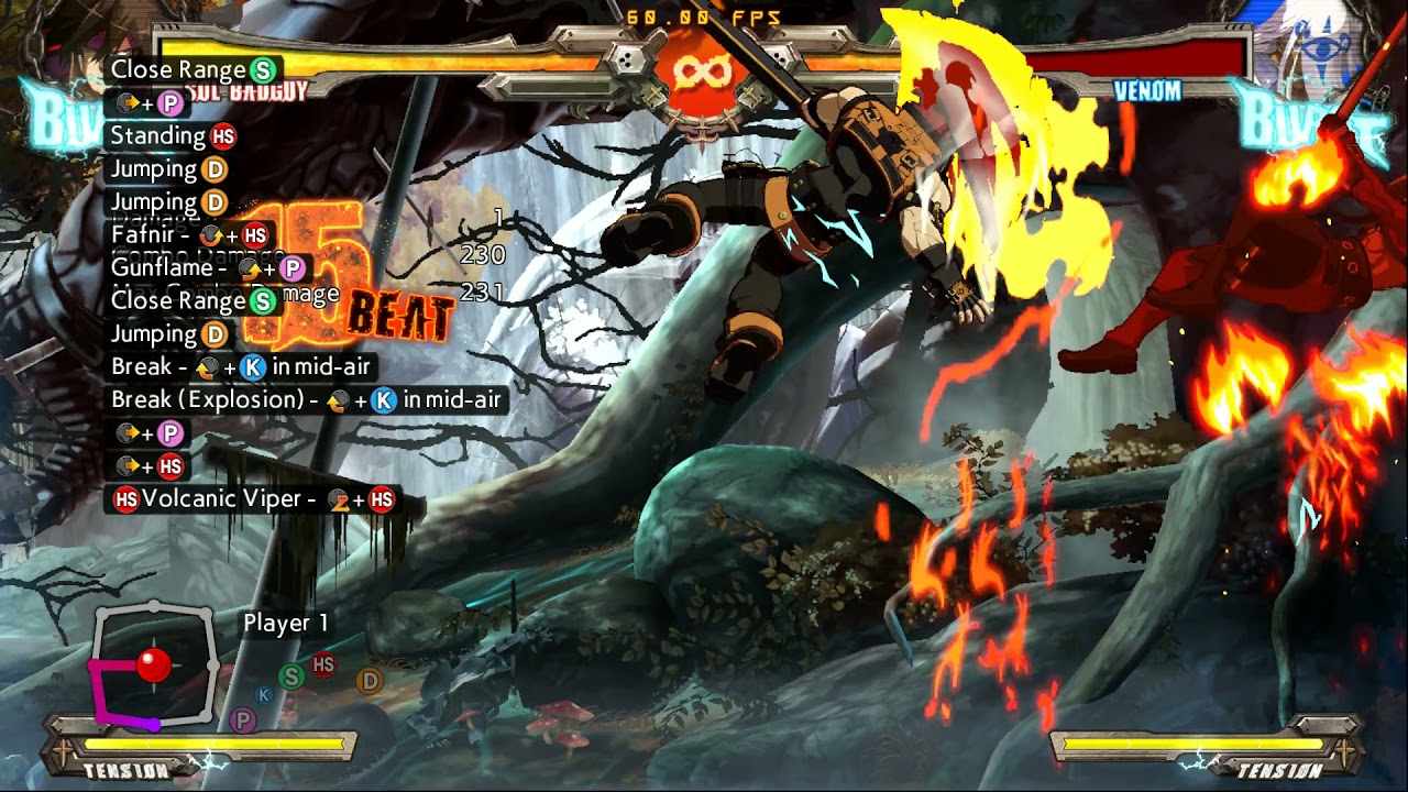 Guilty Gear Xrd Rev2 Basic corner dustloop [Venom] YouTube