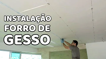 O que precisa para colocar forro de gesso?