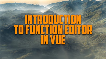 Introduction to the function editor in Vue terrains, part 5