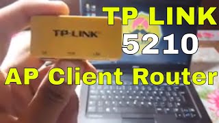 TP Link 5210 AP Client Router / PPPOE / WISP Mode Configuration in Urdu/Hindi