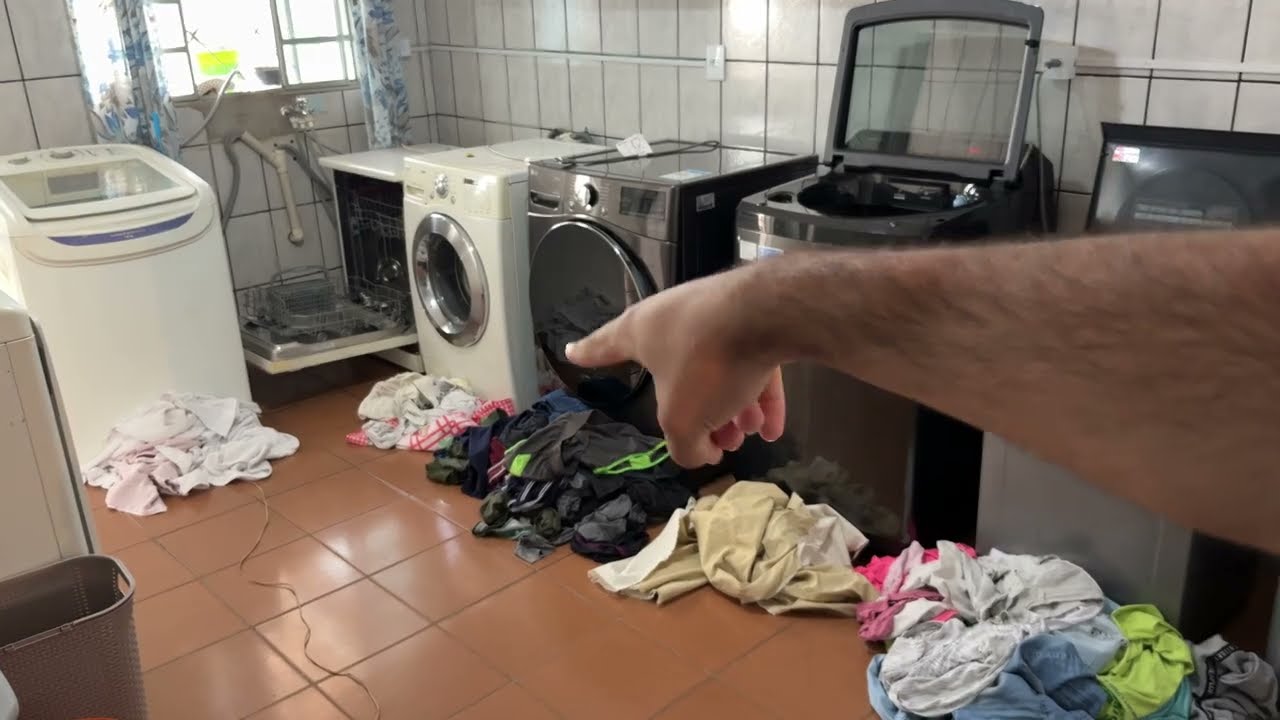 Lavanderia em funcionamento 🧺