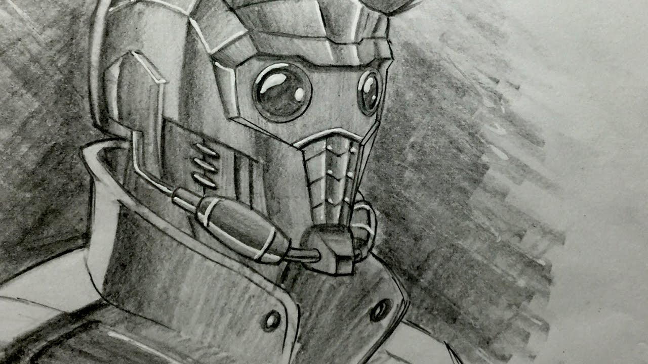 How To Draw Star-Lord (Part 3 of 3) - YouTube